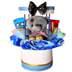 Dulces y peluche en cajita