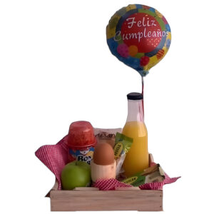 Desayuno con variedad de productos