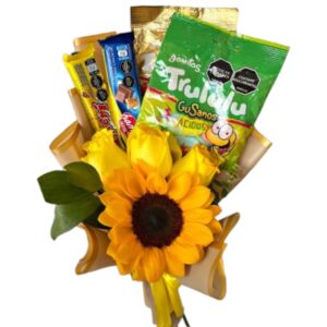 Flores amarillas y dulces