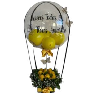 Rosas y globo burbuja