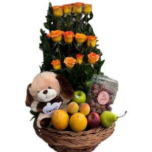 Frutero de rosas para bebé