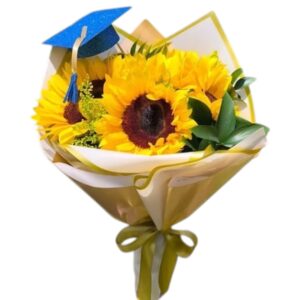 Girasoles en bouquet para grado