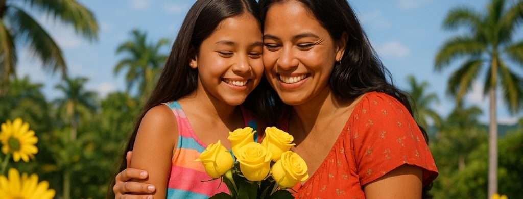 flores-amarillas-dia-de-la-primavera-celebracion-en-familia