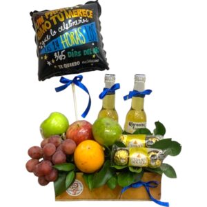Frutas, cervezas y chocolates