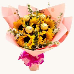 Girasoles y chocolates