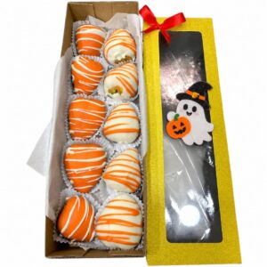 Caja de 10 fresas de halloween
