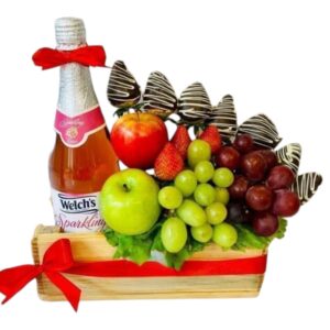 Frutas y vino espumoso