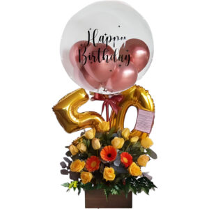 Rosas y globos