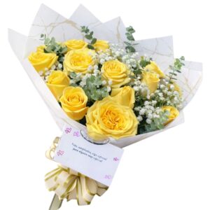 Bouquet de rosas redondo